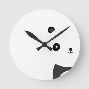Relógio Redondo Panda calma