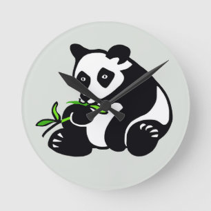 Relógio Redondo Panda -  round clock