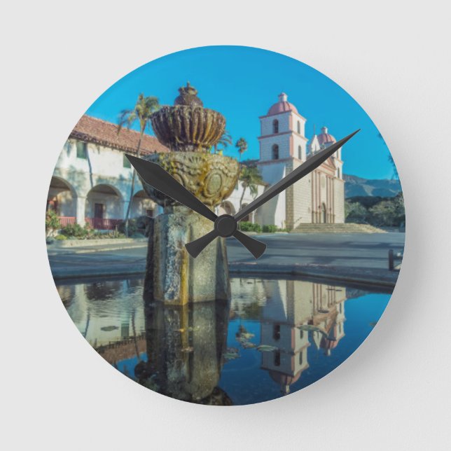 Relógio Redondo Papais noeis de missão Barbara (Frente)