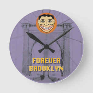Relógio Redondo Para sempre pulso de disparo de Brooklyn