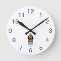 Parabéns Pup Acrywall Clock