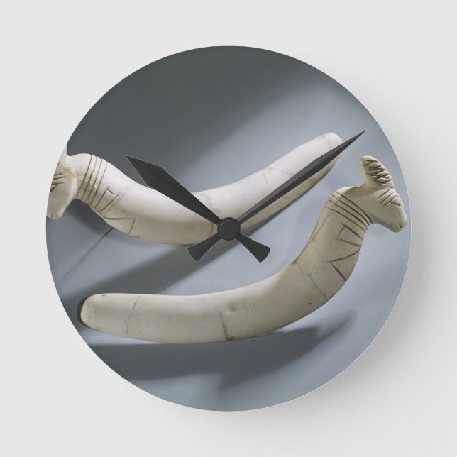 Relógio Redondo Pares de castanets, período de Thinite (iv do (Frente)