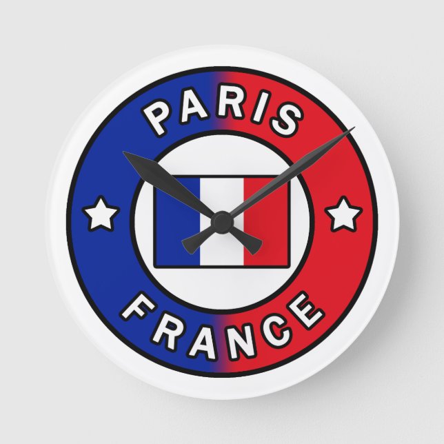 Relógio Redondo Paris França (Frente)