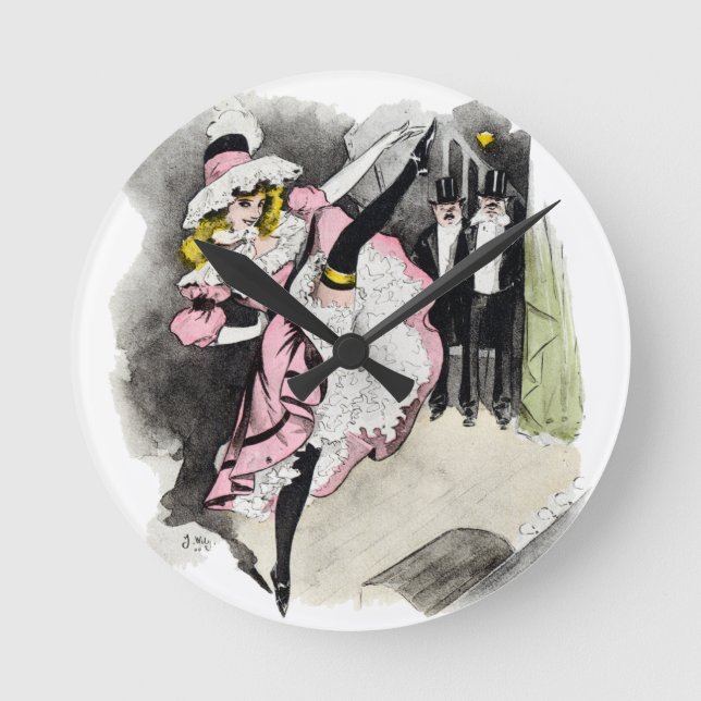 Relógio Redondo Paris Nightlife no 1 (Frente)