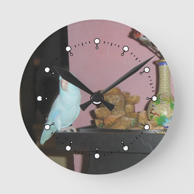 Relógio Redondo Parrotlet Wall Clock** Descrição da leitura (Frente)