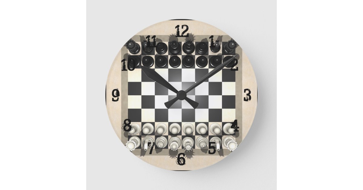 Xadrez é arte - Modelo de relógio de xadrez usado no
