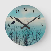 Pássaro Negro E Nuvens