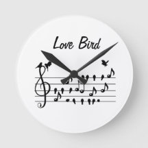 Pássaros de Amor Pássaros Cantores em Partitura Mú