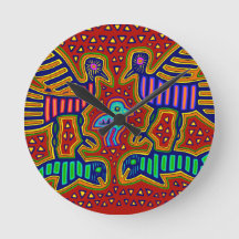 Pássaros Kuna Indian com Peixe