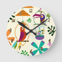 Pássaros Tiki Tropicais Personalizados Customizado