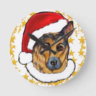 RELÓGIO REDONDO PASTOR ALEMÃO