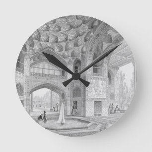 Relógio Redondo Pavilhão dos oito paraíso, em Isfahan, de