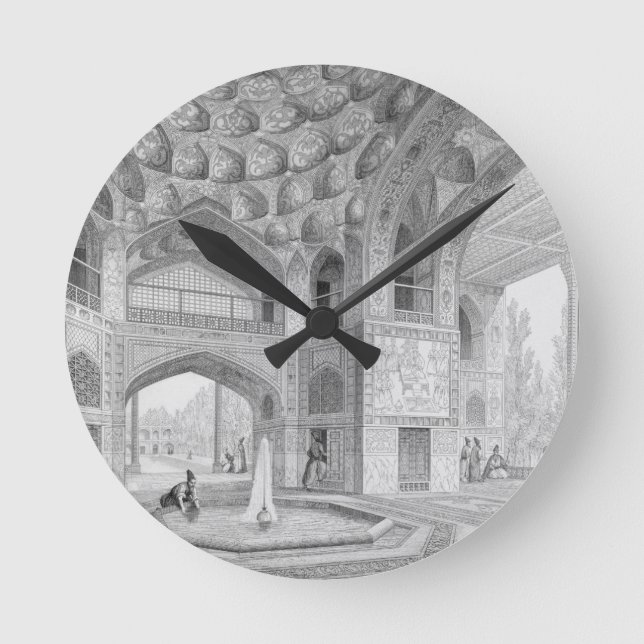 Relógio Redondo Pavilhão dos Oito Paraísos, em Isfahan, de (Frente)