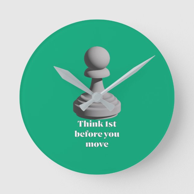 Relógio Redondo Pawn_Think_1st (Frente)