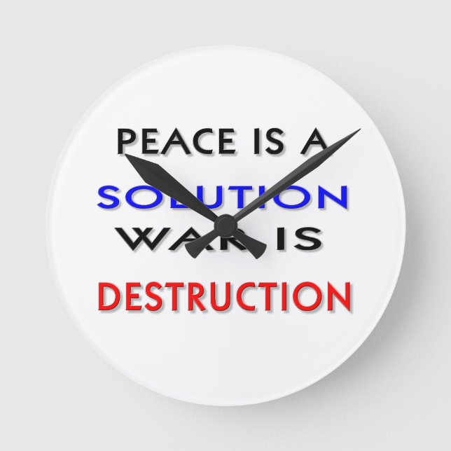 Relógio Redondo Paz (Frente)