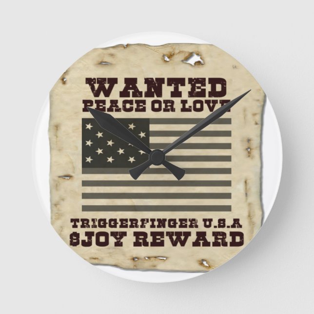 Relógio Redondo Paz desejada (Frente)