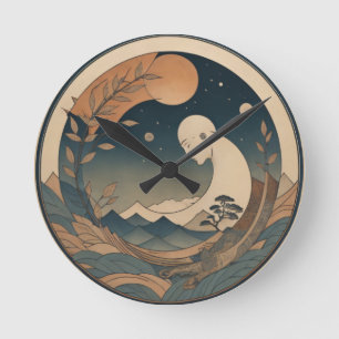 Relógio Redondo Paz no Japão