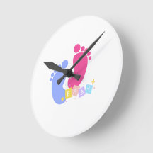 Pegadas de Bebê Rosa e Azul e Blocos