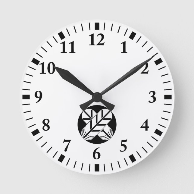 Relógio Redondo Penas de gavião de Shirakawa (Frente)