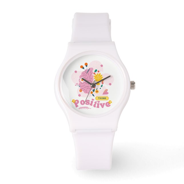 Relógio Redondo Pensamento Positivo (Frente)