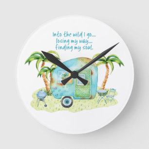 Relógio Redondo "Perdendo minha maneira, encontrando minha
