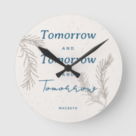 Relógio Redondo Personalizado e Simples Boho Elegante Personalizad