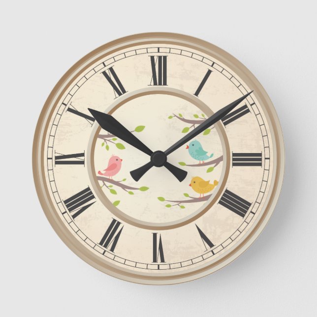 Relógio Redondo Personalizado Personalizado Faça Sua Própria Fotog (Frente)