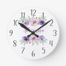 Personalize seu próprio Floral Roxo