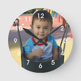 Relógio Redondo Personalized Photo Wall Clock