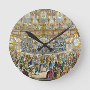 Relógio Redondo Perspective View of the Ballroom, constructed in t