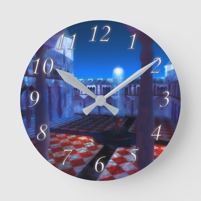 Relógio Redondo Phantastes: Courtyard of the Palace Clock (Frente)