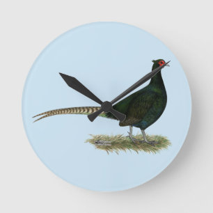 Relógio Redondo Pheasant Black Rooster