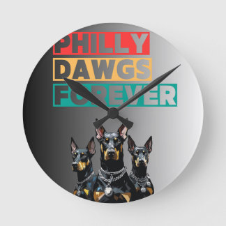 Relógio Redondo Philly Dawgs Forever Wall Clock – Philly Pride