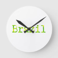 Pia batismal verde e amarela de Brasil