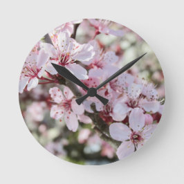 Relógio Redondo Pia Brilhante, Cola Vermelha.