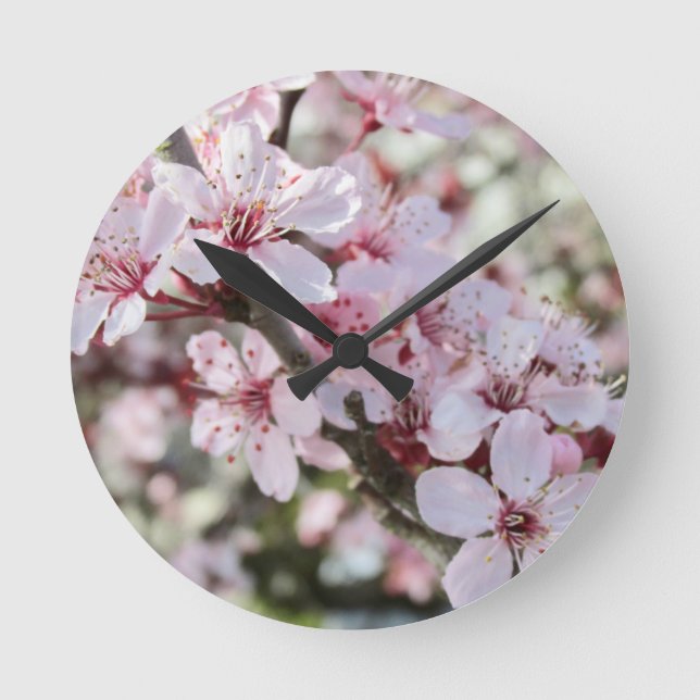 Relógio Redondo Pia Brilhante, Cola Vermelha. (Frente)