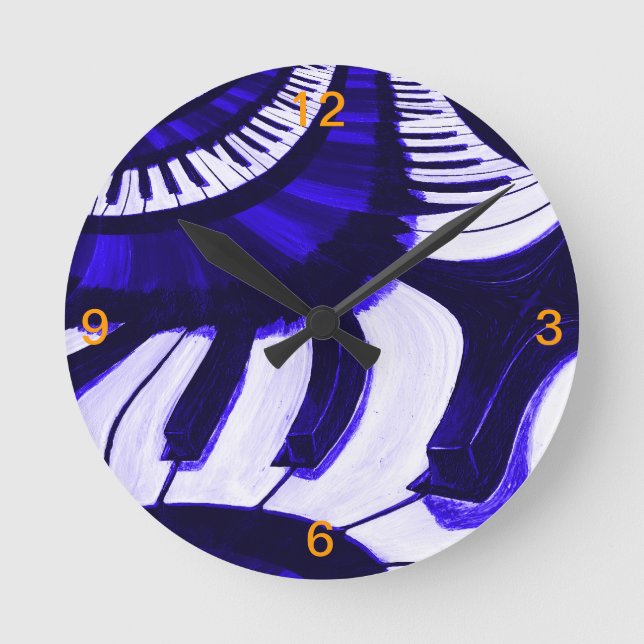 Relógio Redondo Piano Hwy (Frente)