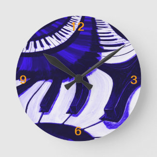 Relógio Redondo Piano Hwy
