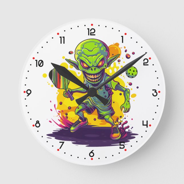 Relógio Redondo Pickleball Invader Pickleball  (Frente)