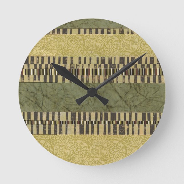 Relógio Redondo Pintura de painel multipadrão (Frente)