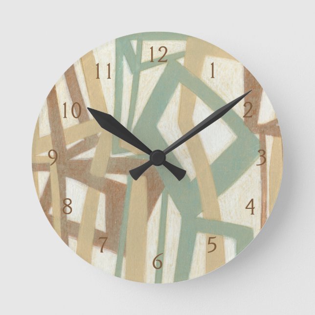 Relógio Redondo Pintura em mão livre por Norman Wyatt (Frente)