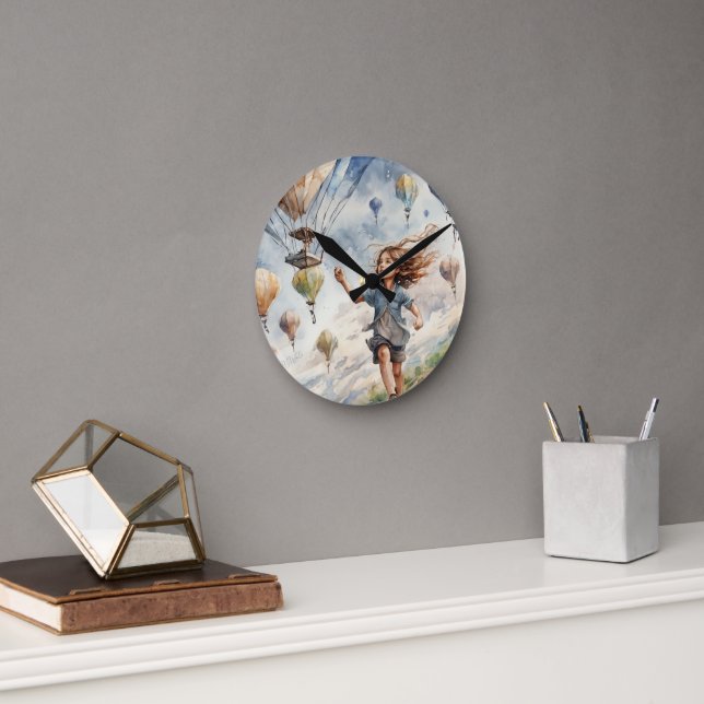 Relógio Redondo pipa voadora (Escritório)