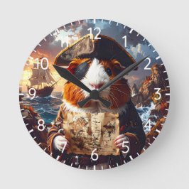 Relógio Redondo Pirate Guiné Pig