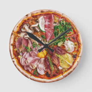 Relógio Redondo Pizza Quattro Stagioni