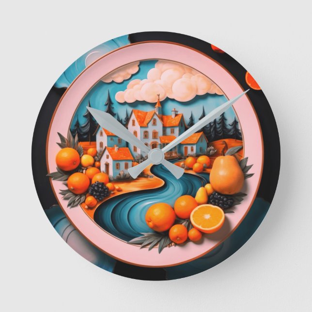 Relógio Redondo Placa de cheio (Frente)