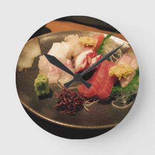 Relógio Redondo Plate Wasabi Japão Sushi Power Fish Ásia