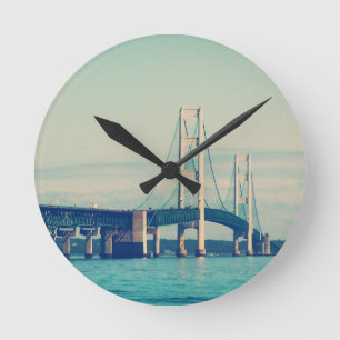 Relógio Redondo Ponte Mackinac