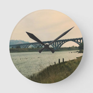 Relógio Redondo Ponte Patterson, Dourada Beach, Oregon