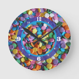 Relógio Redondo Pontos de doces de terceiros numerados