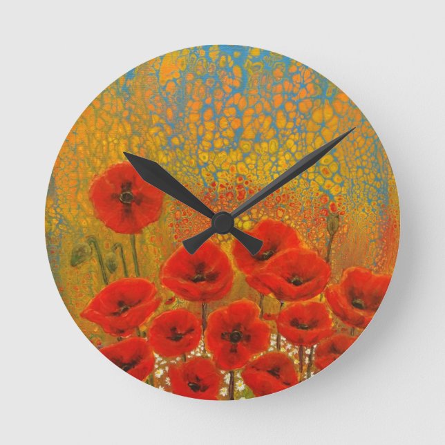 Relógio Redondo Poppy Clock (Frente)